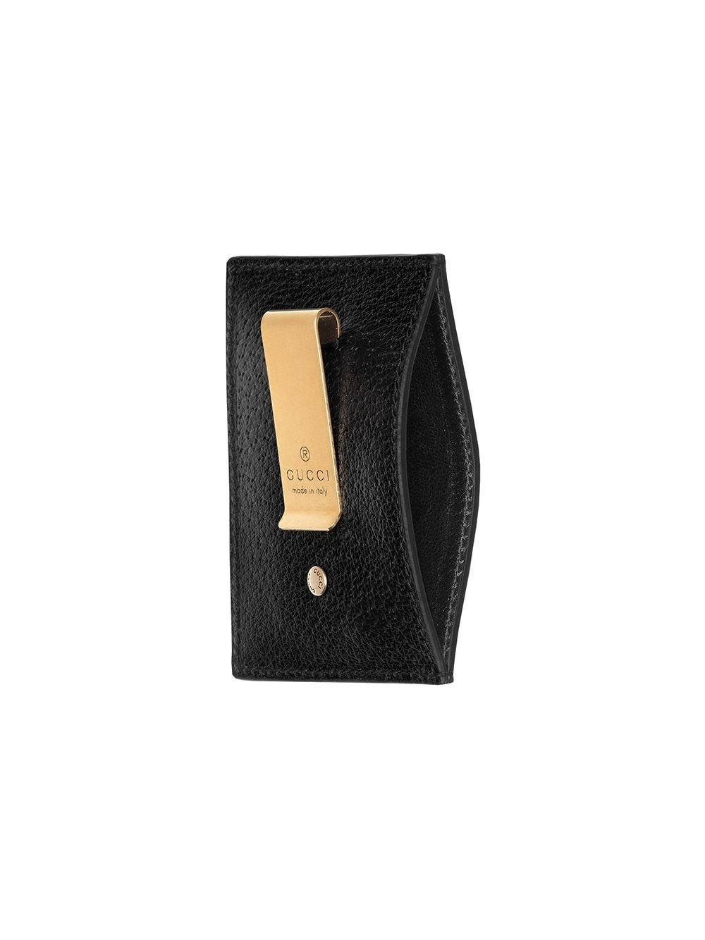 Leather cardholder with logo - 3