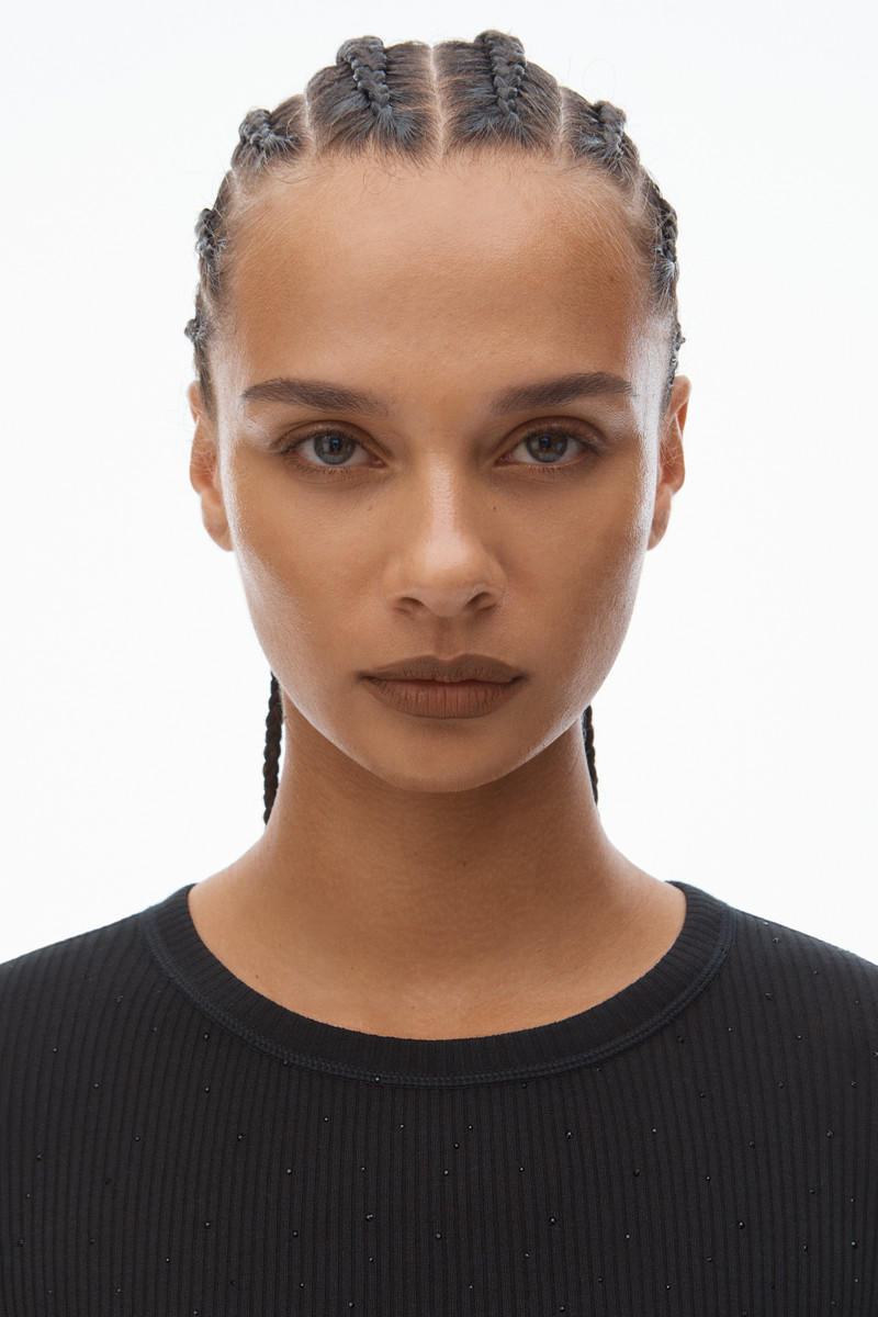 Crystal Hotfix Scoop Neck Tee 6