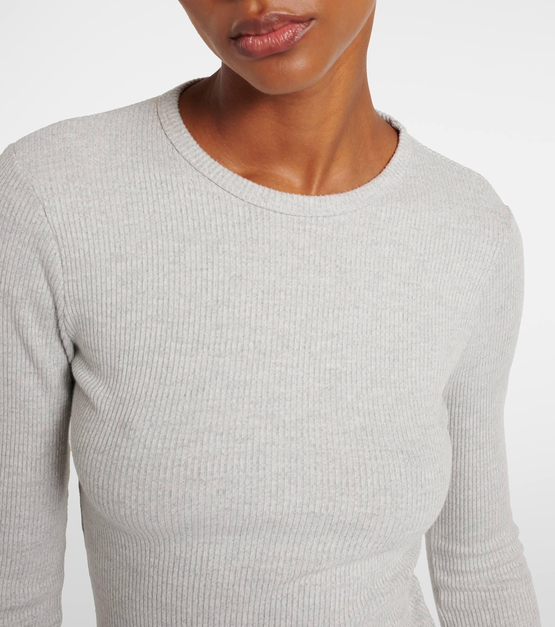 Delphi ribbed-knit jersey top - 4