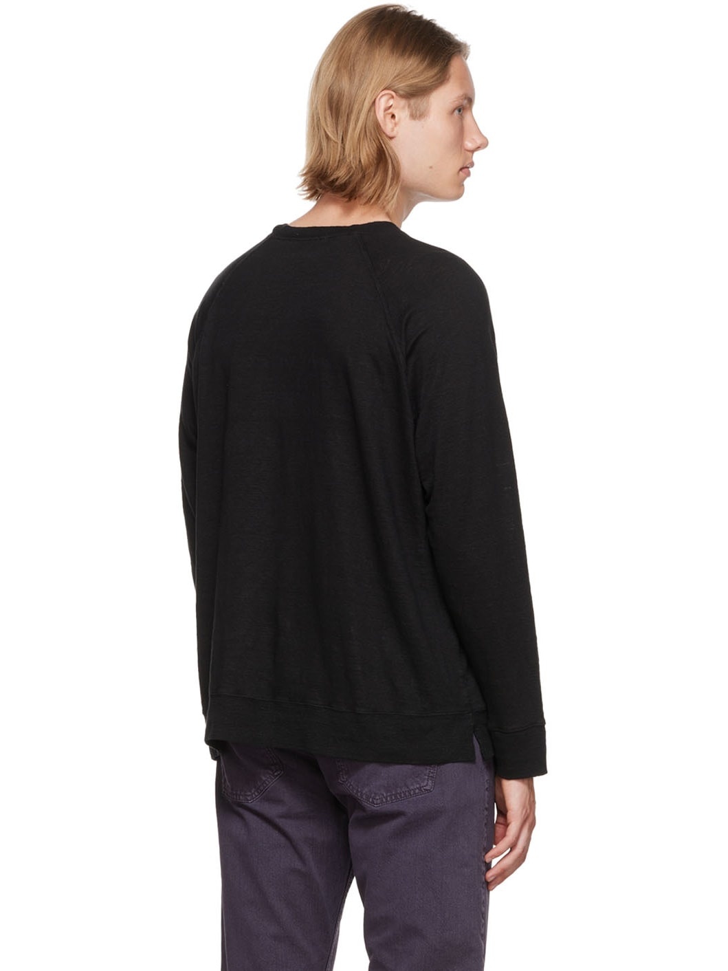 ISABEL MARANT｜LONG-SLEEVED ROUND NECK T-SHIRTS (KIEFFER Isabel Marant Black Kieffer Long Sleeve T-Shirt | ssense