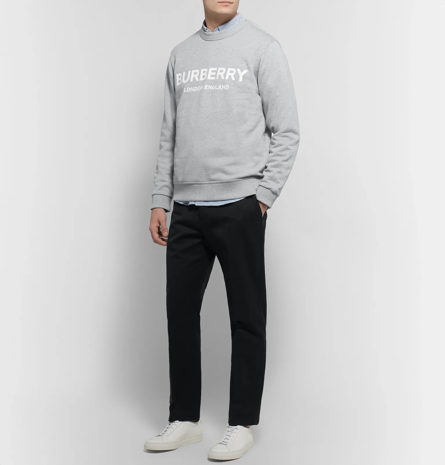 Logo-Print Mélange Loopback Cotton-Jersey Sweatshirt - 2