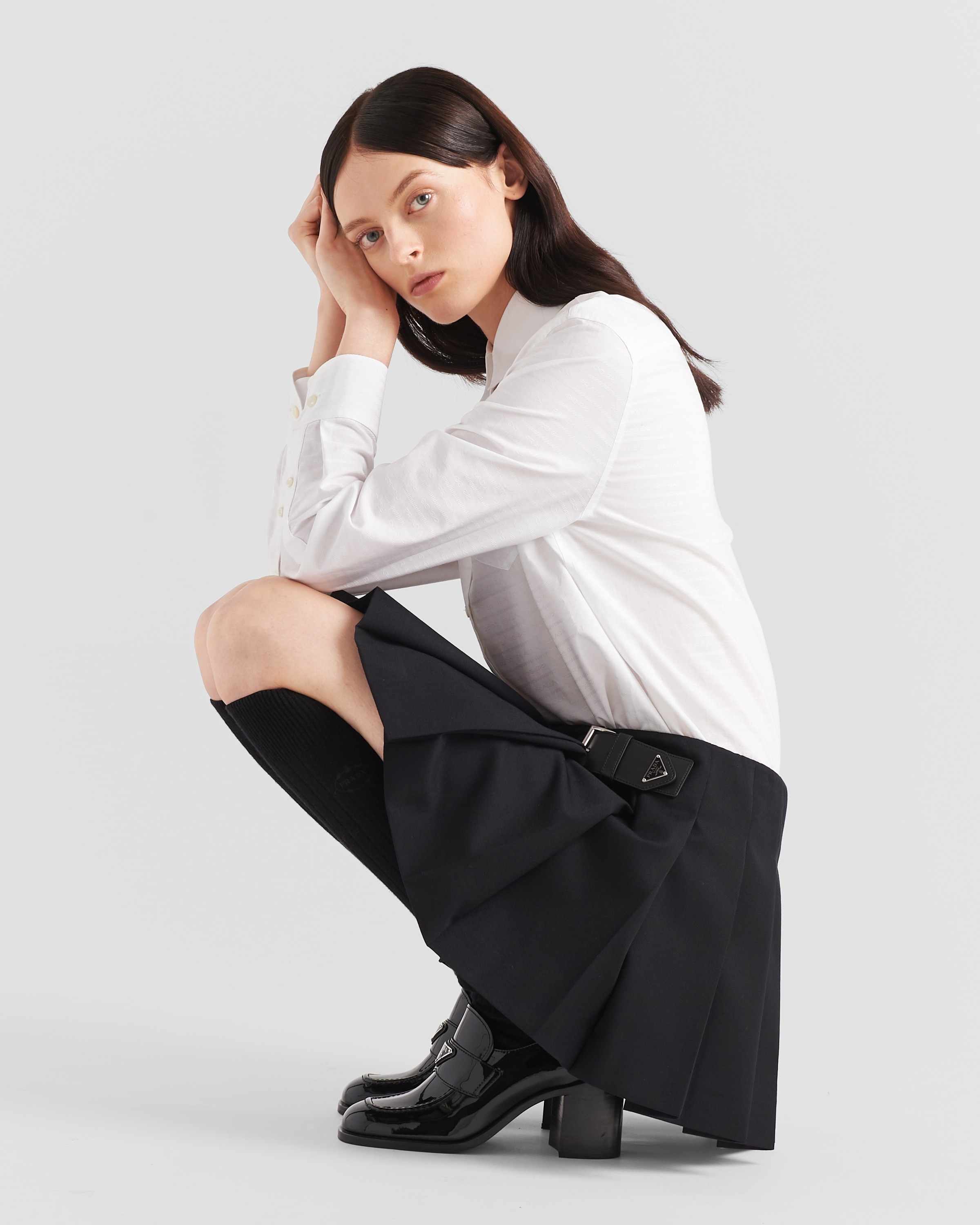 Gabardine miniskirt - 3