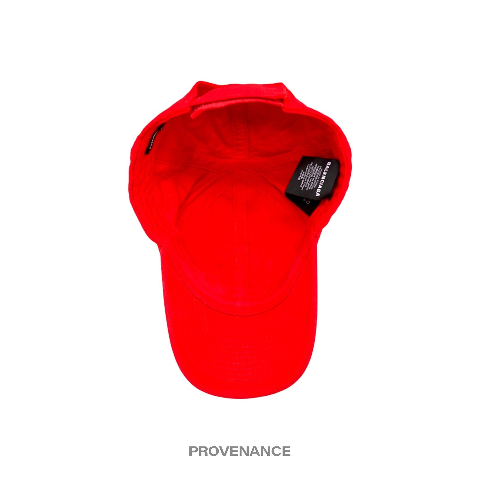Balenciaga BB Logo Mode Embroidered Cap Hat - Red - 8