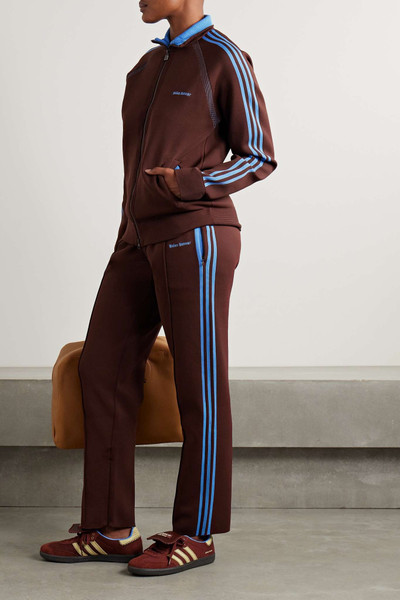 adidas Originals + Wales Bonner embroidered recycled stretch-piqué pants outlook
