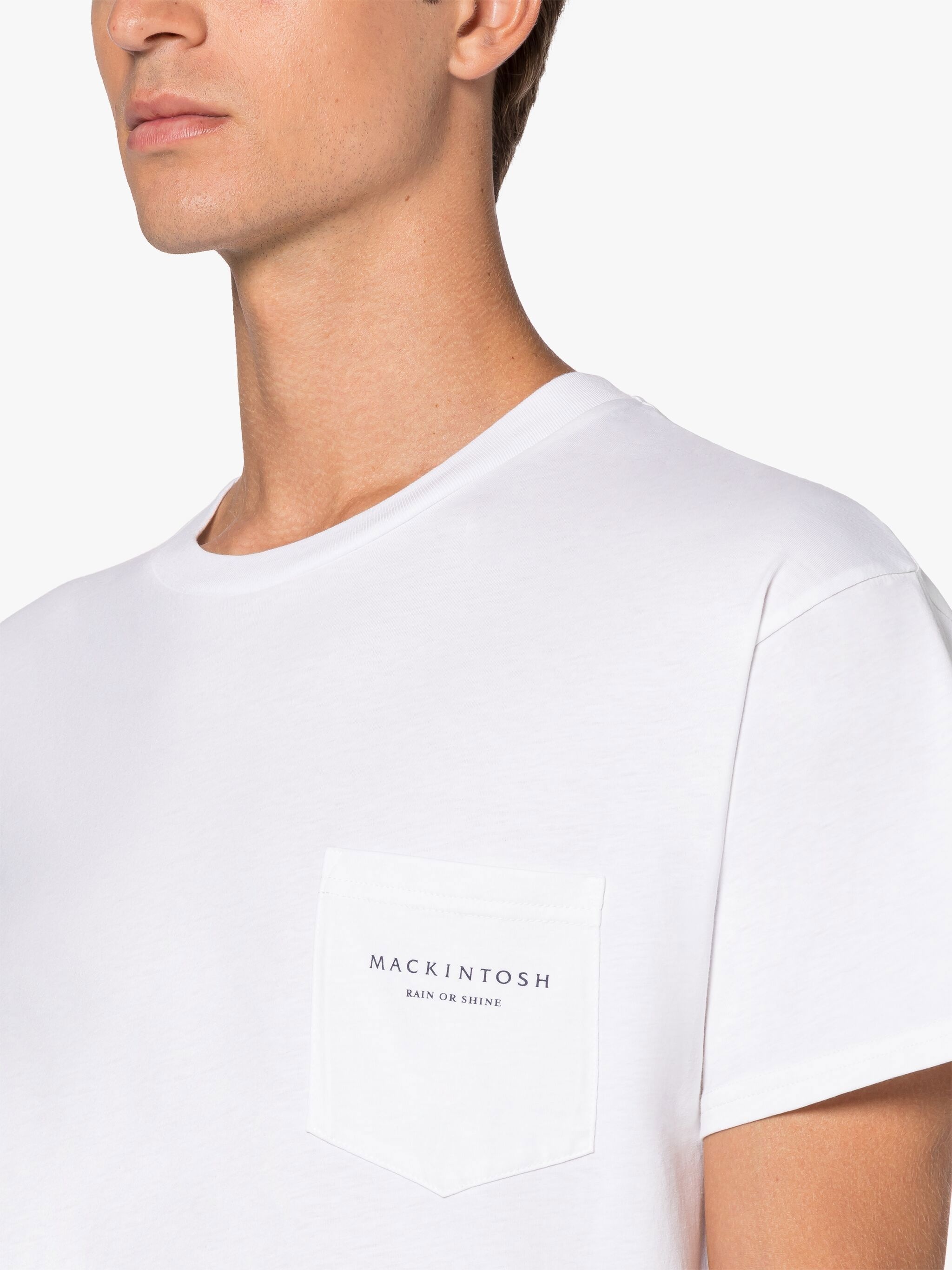 RAIN X SHINE WHITE POCKET T-SHIRT - 4