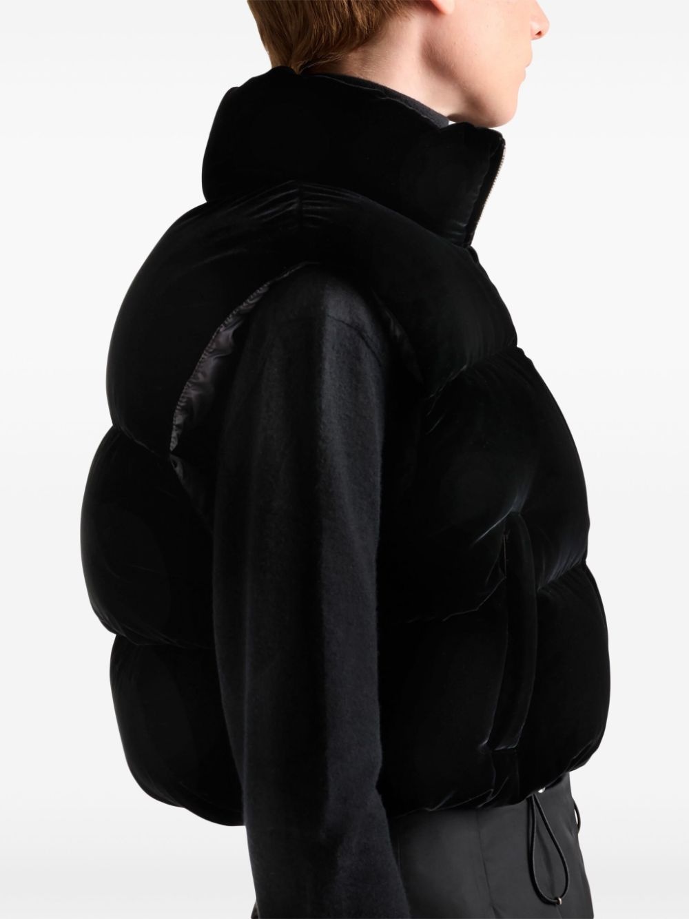 Velvet down vest - 4