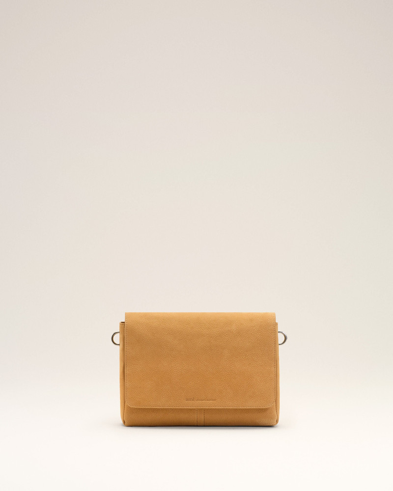 YELLOW COW LEATHER FLAP MESSENGER CARROUSEL BAG 3