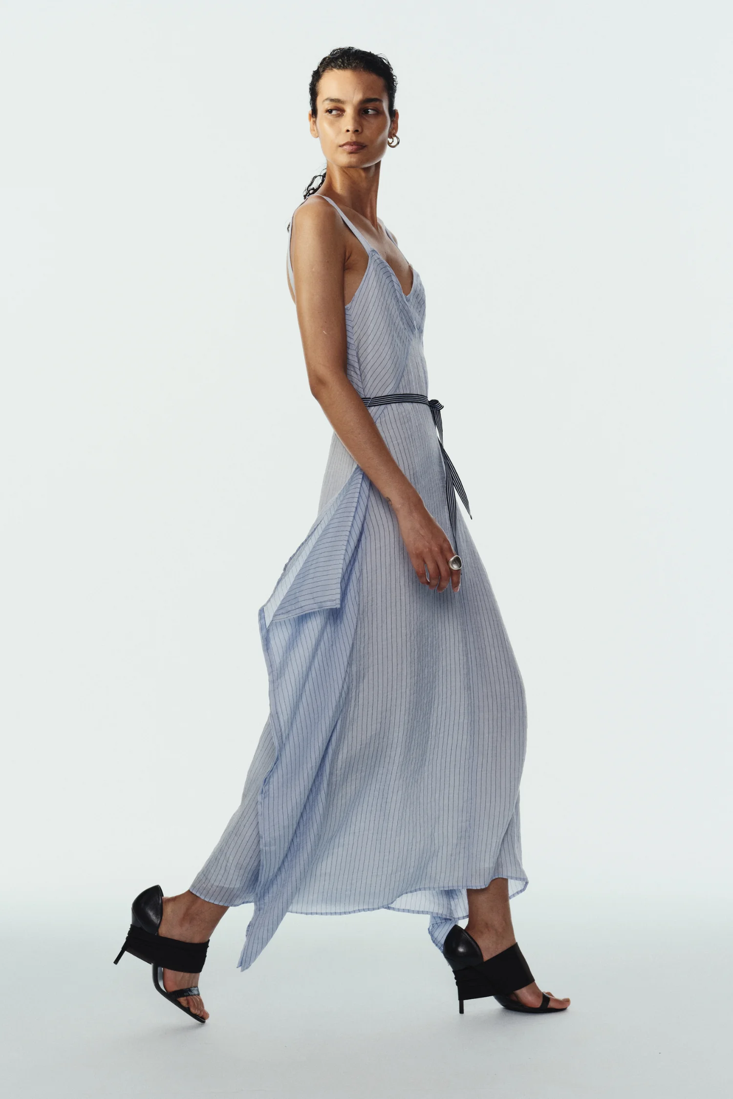 Marin Pinstripe Dress - 1