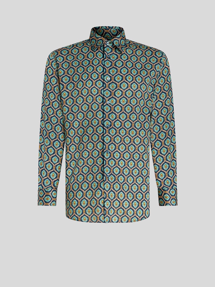 MACRO TIE PRINT SHIRT - 1