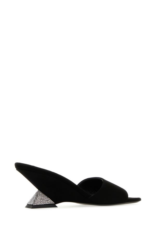 Black suede Cheope mules - 3