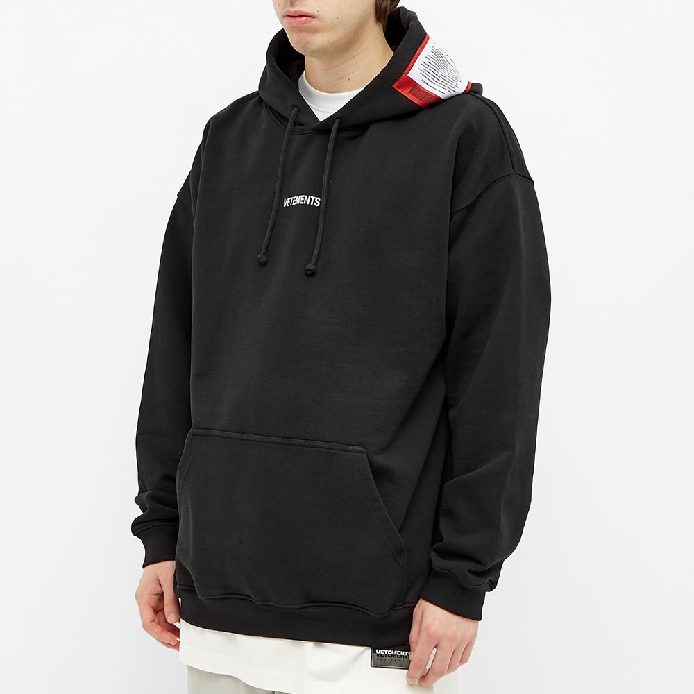 VETEMENTS Oversize Logo Patch Hoody - 5