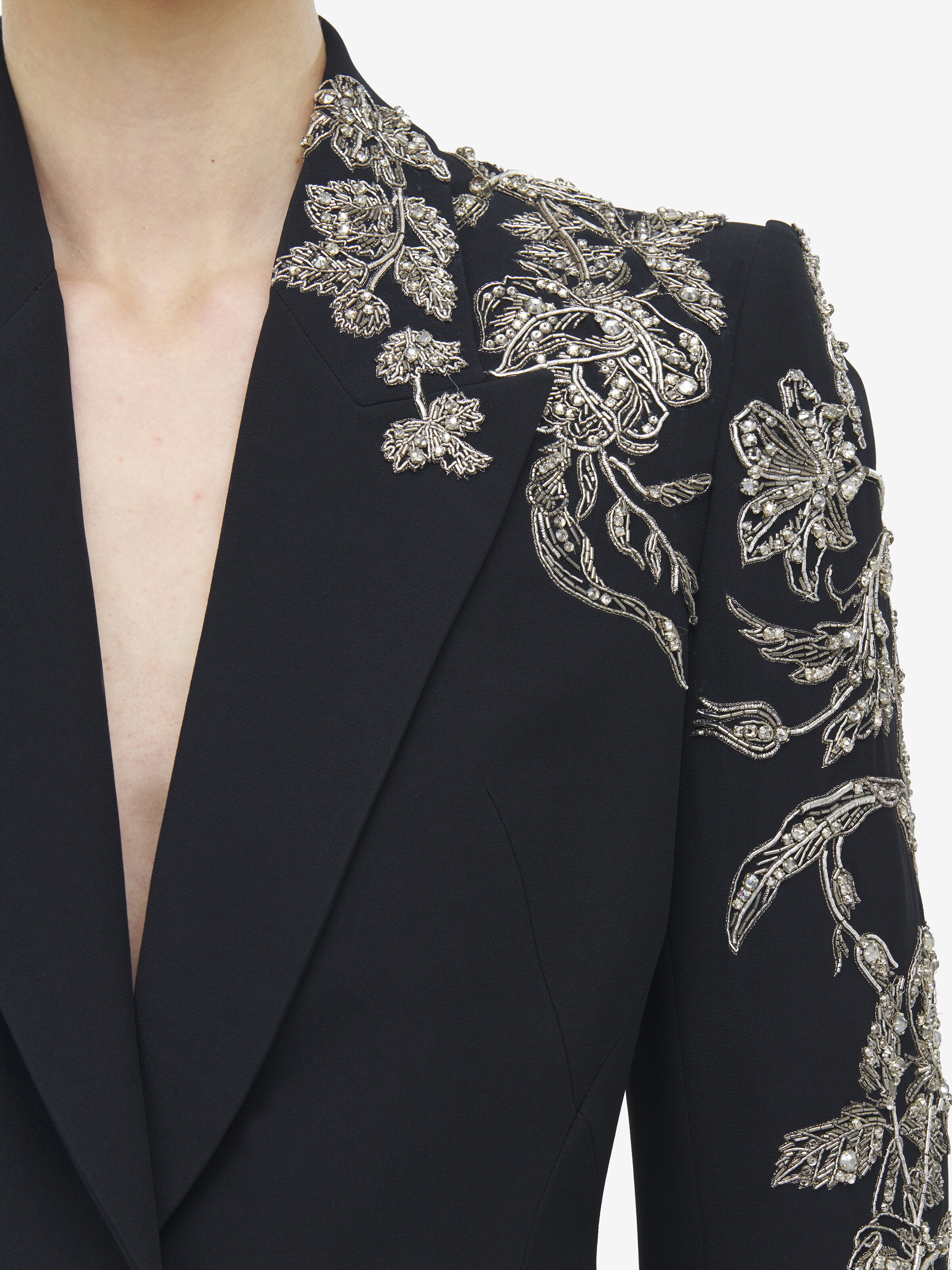Silver Tattoo Embroidery Jacket - 6