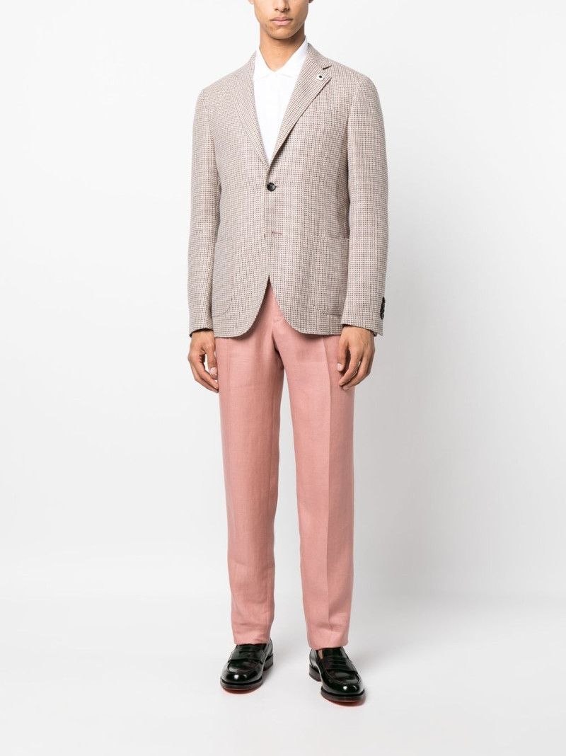 LARDINI Pota houndstooth-pattern blazer outlook