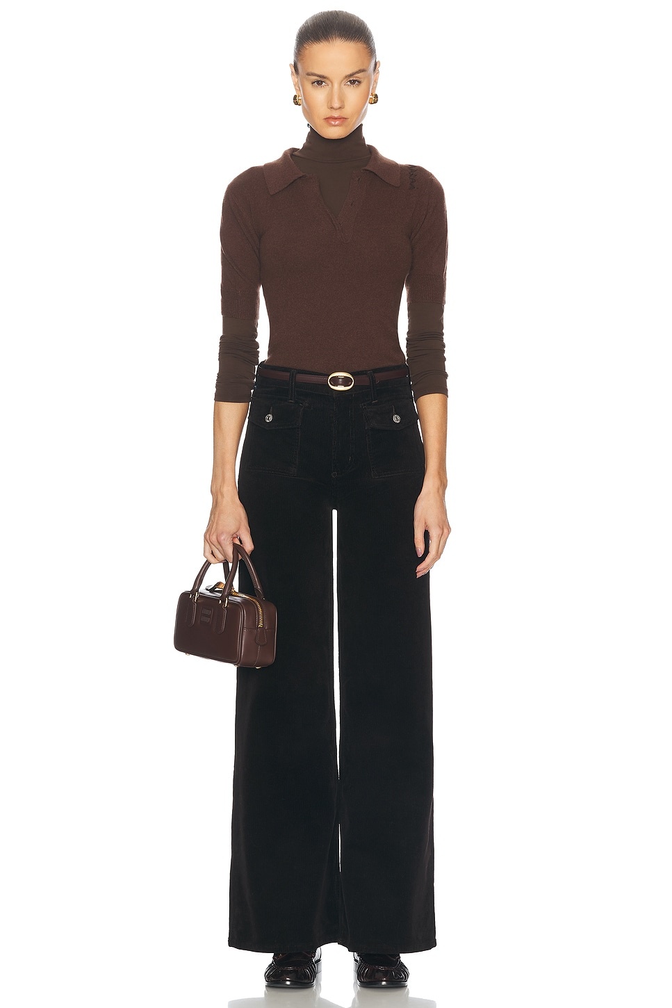 Raven Patch Pocket Wide Leg Pant - 5