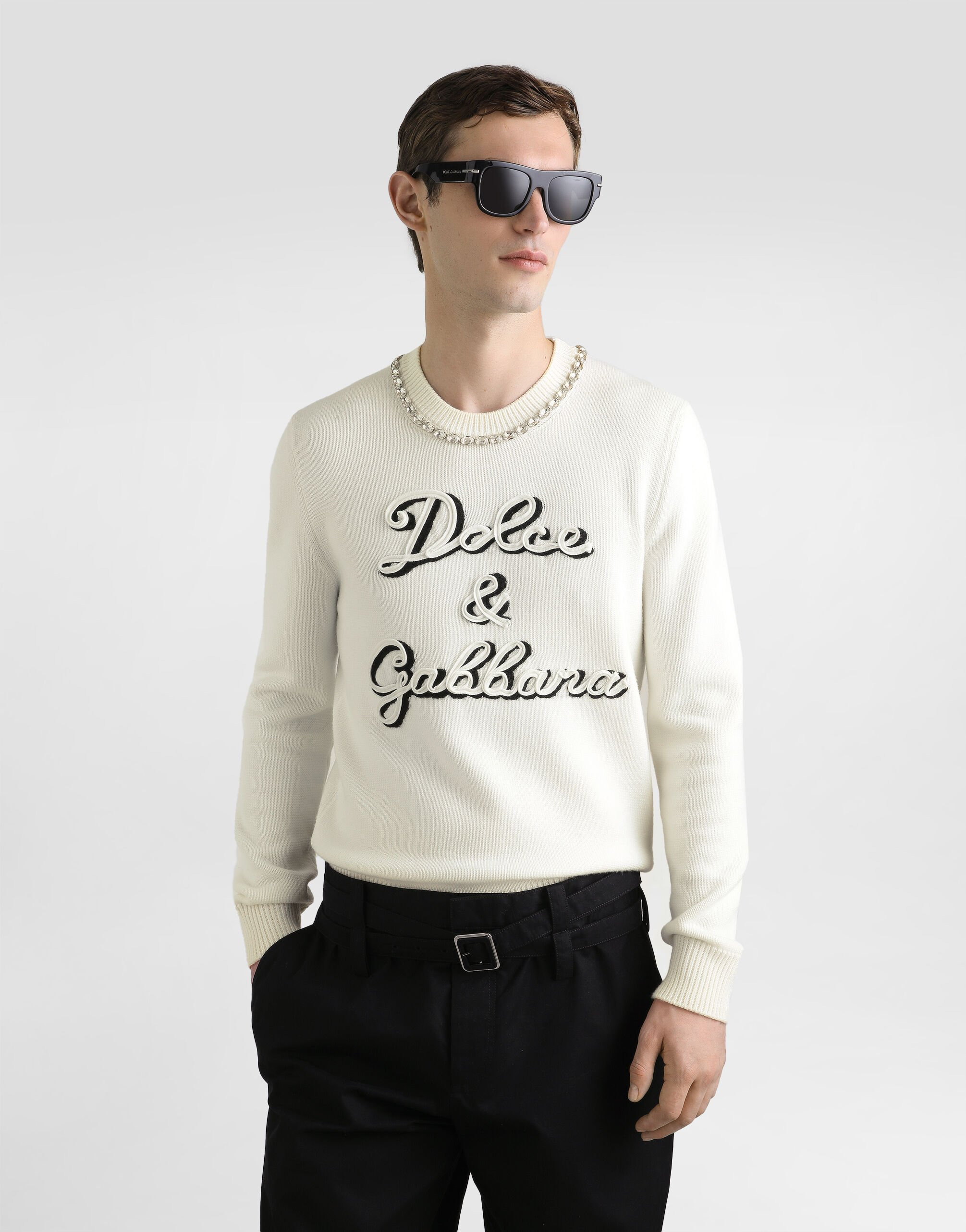 Wool pullover with intarsia - 3