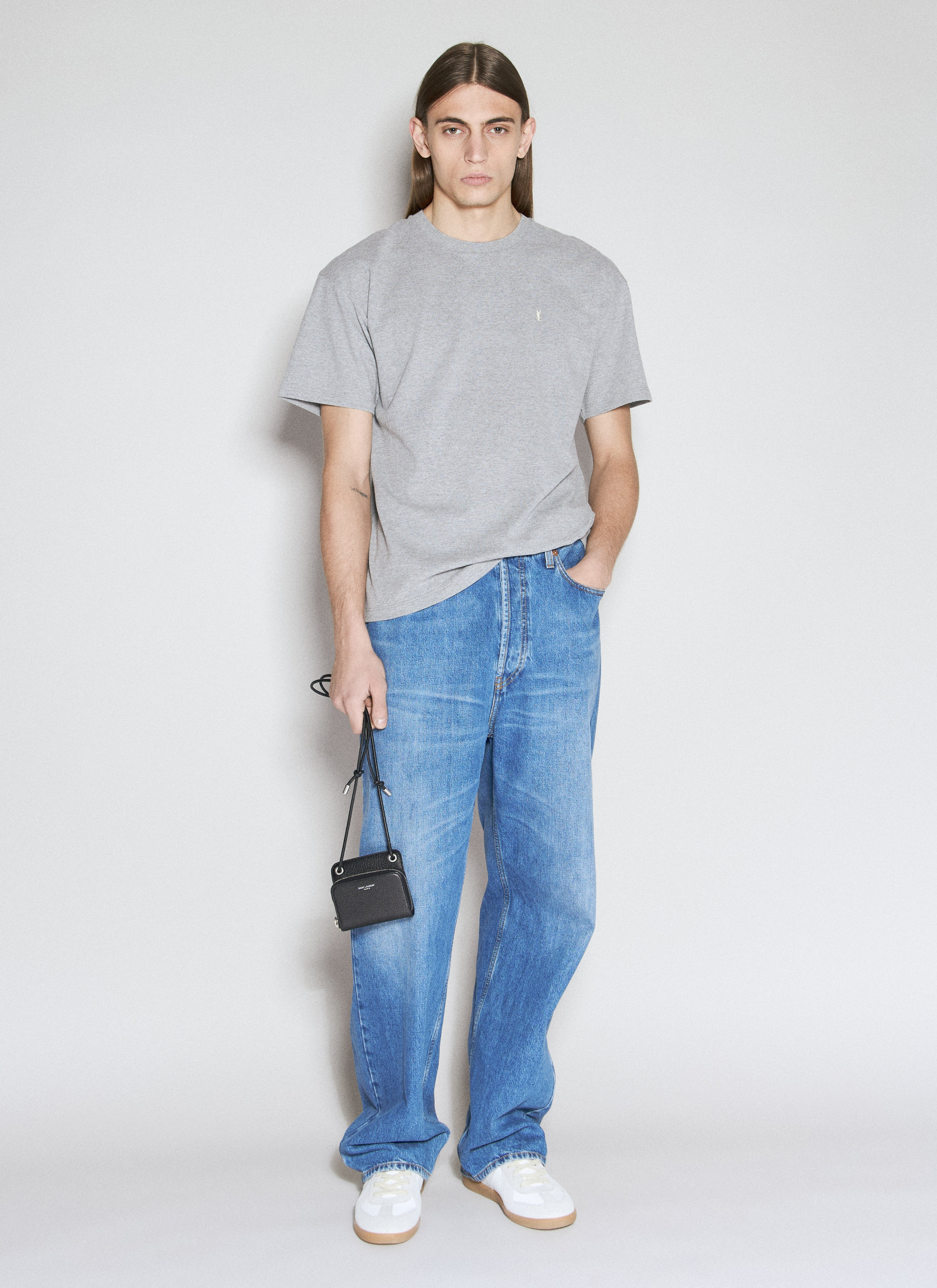 Saint Laurent Men Cassandre Piqué T-Shirt - 2