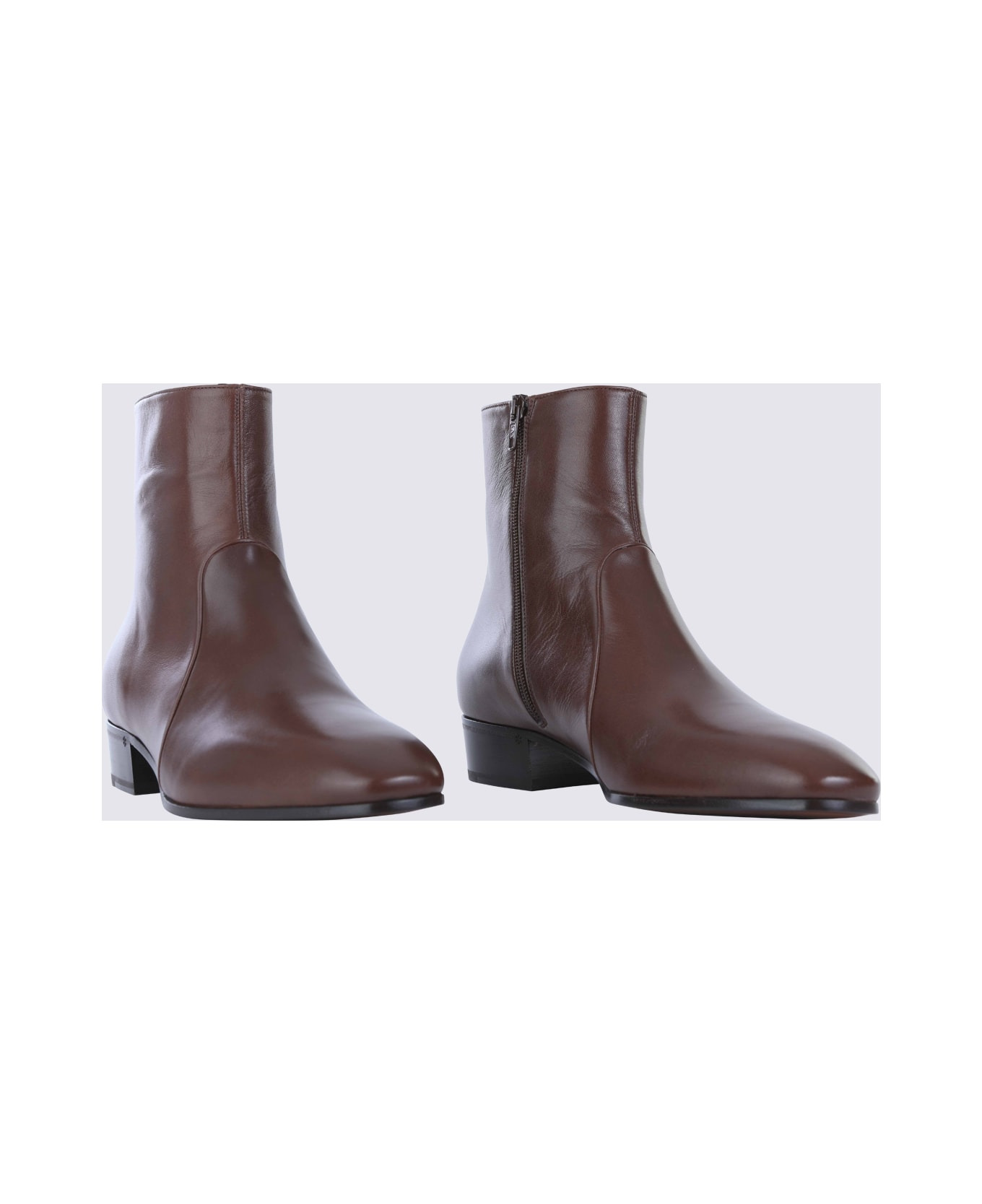 Bark Leather Beatle Boots - 2