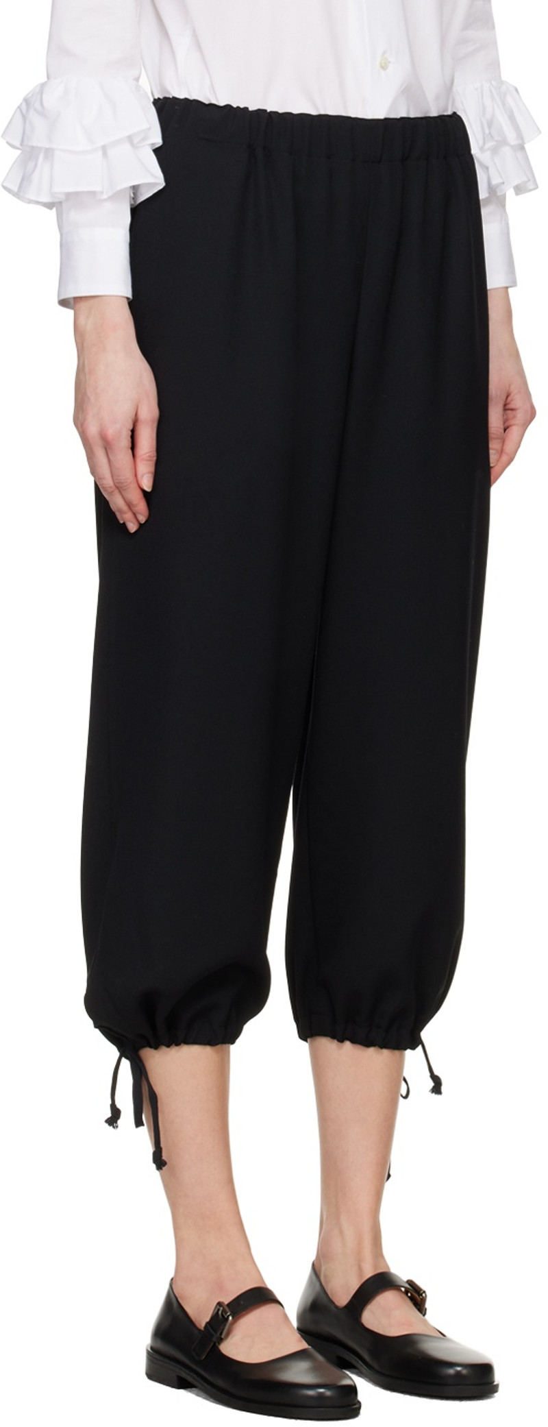 Comme des Garçons GIRL Black Drawstring Lounge Pants outlook