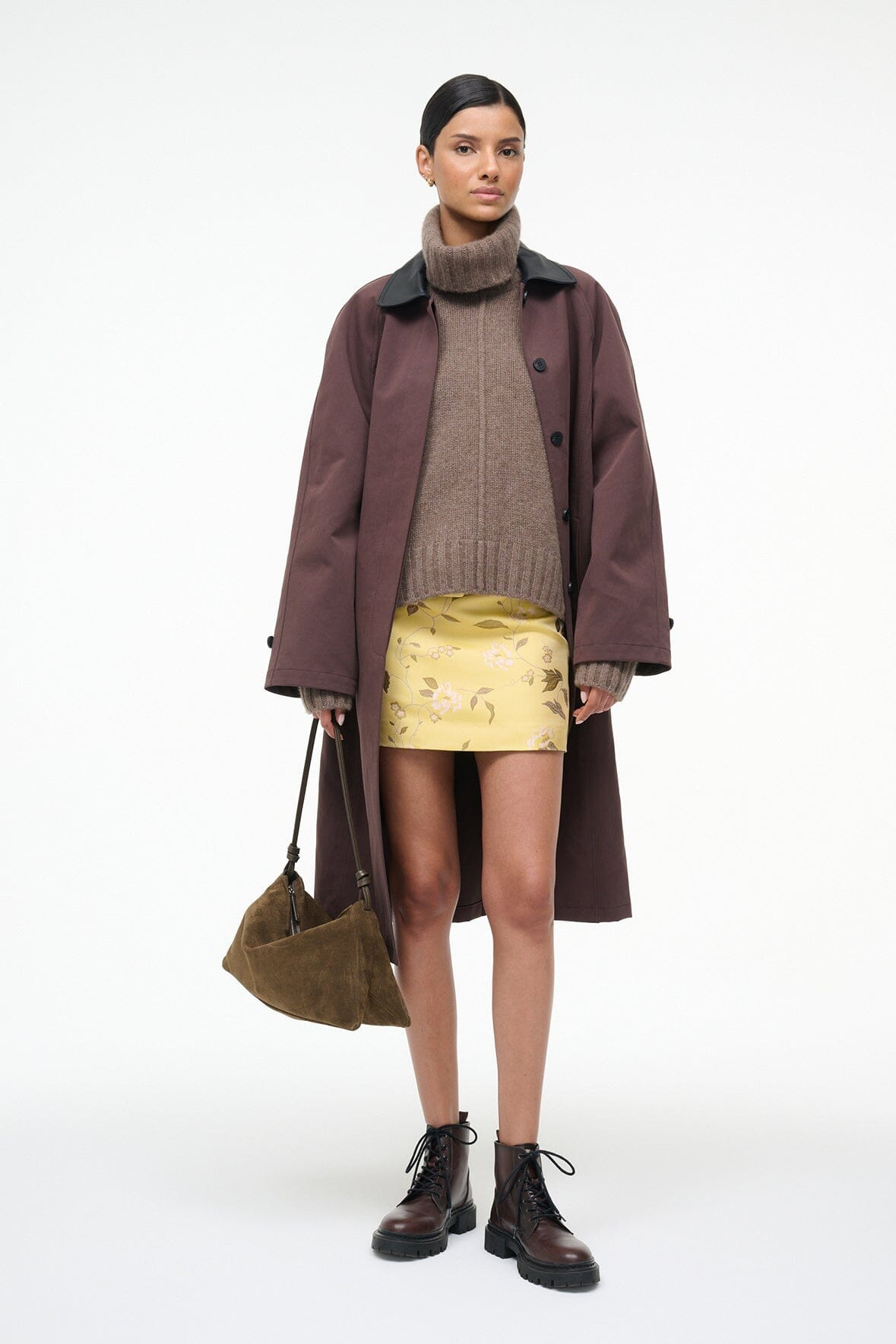 STAUD BETSY CASHMERE SWEATER TRUFFLE - 6