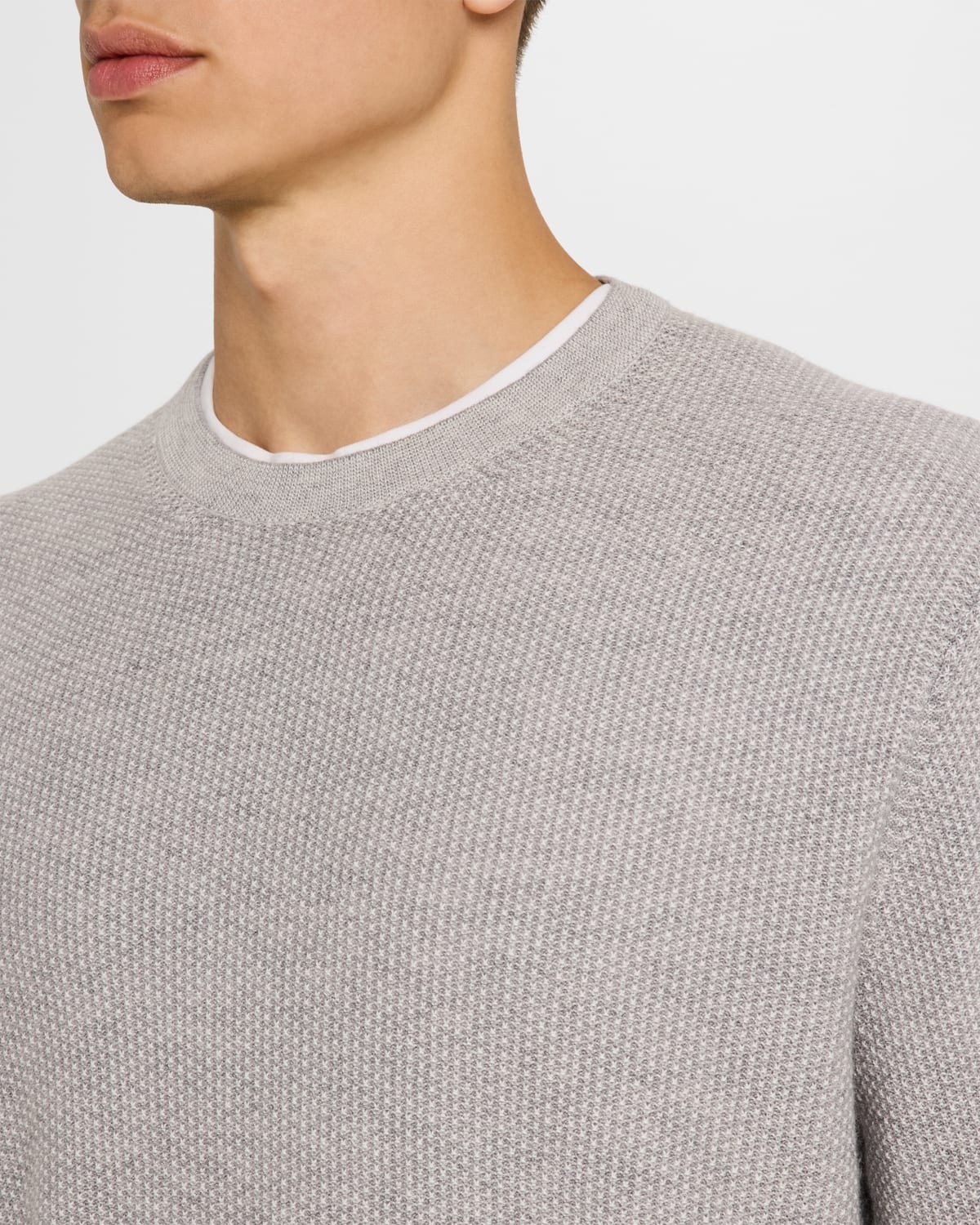 Men's Geometric Jacquard Sweater - 5