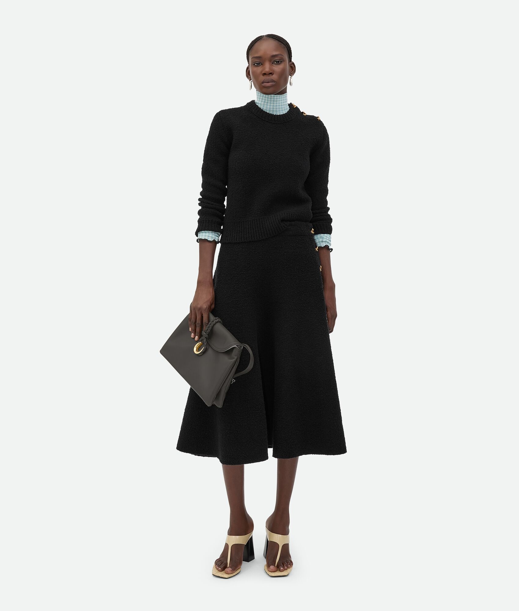 Cotton Gingham Underpinning Top - 4