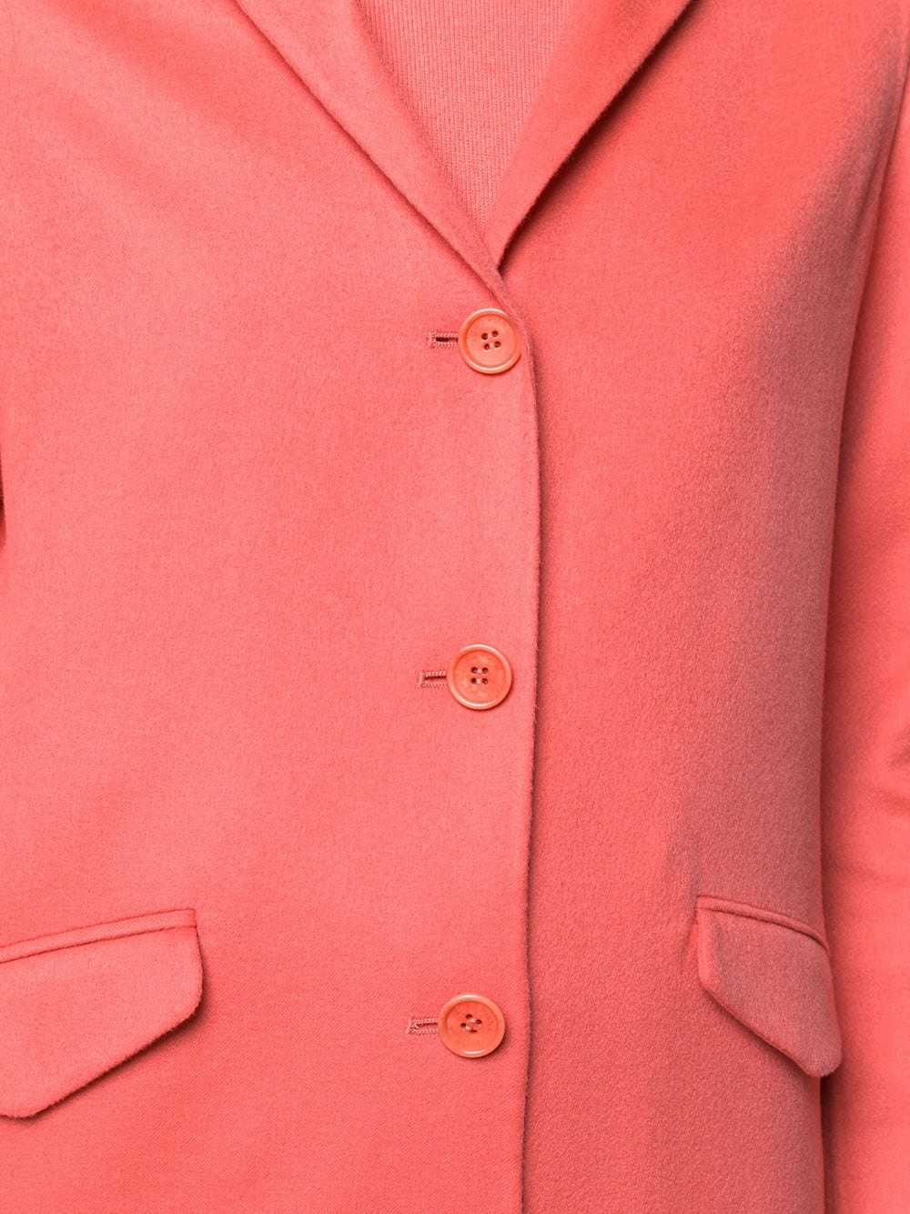 single breasted mid-length coat - 5