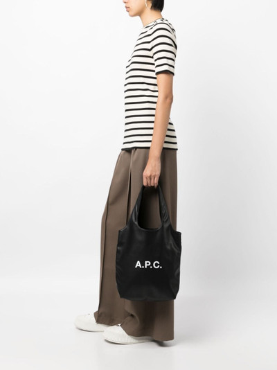 A.P.C. small Ninon faux-leather tote bag outlook