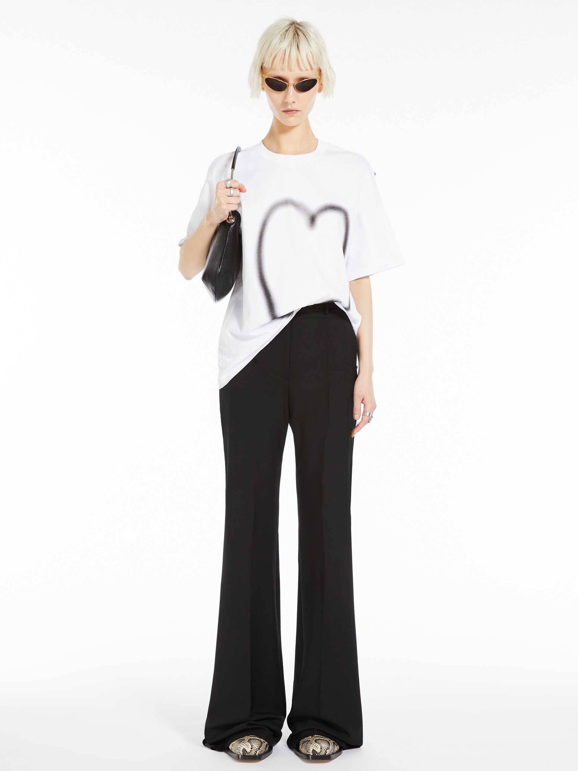 OXALIS Flared stretch wool trousers - 2