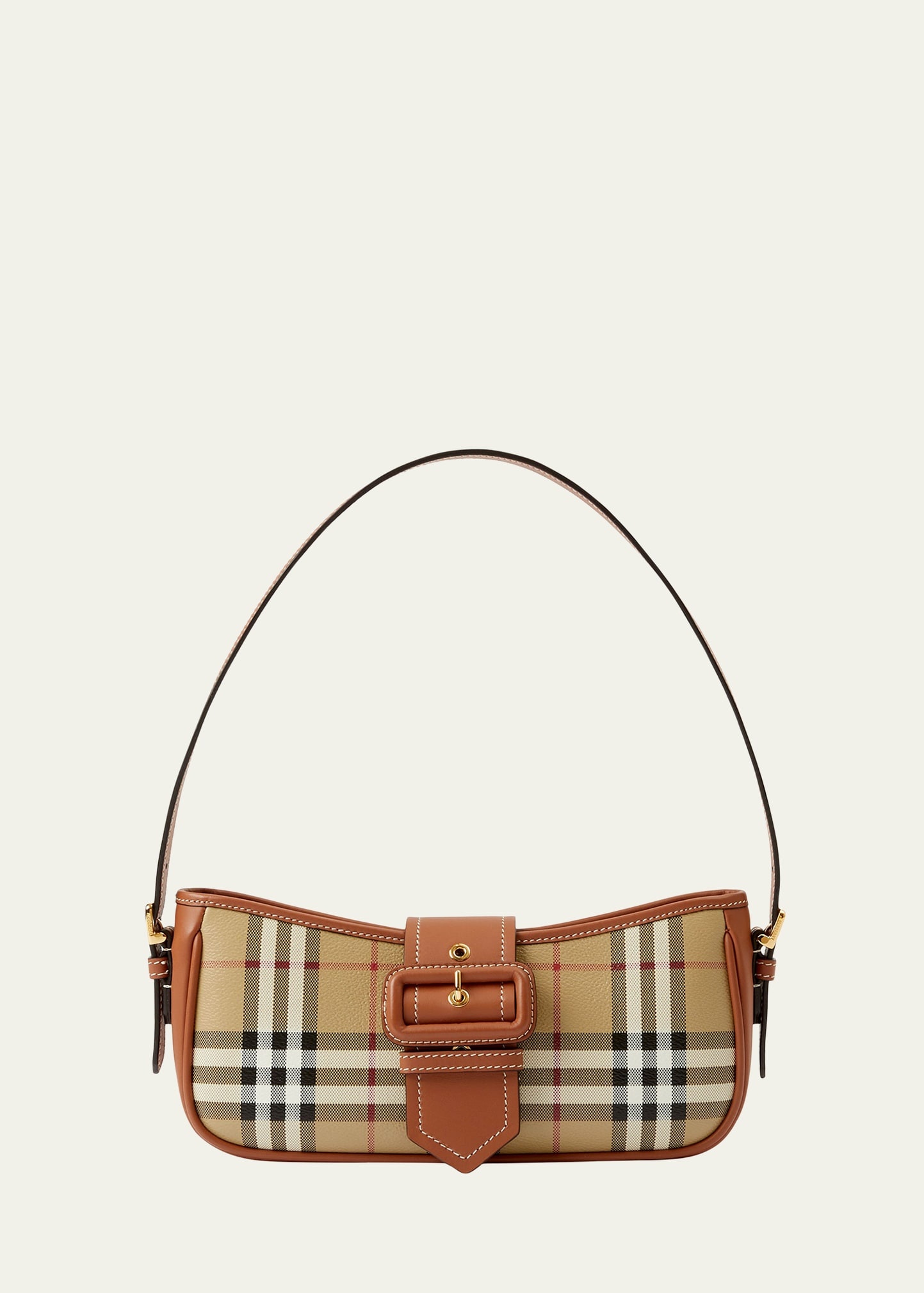 Check Buckle Shoulder Bag - 1