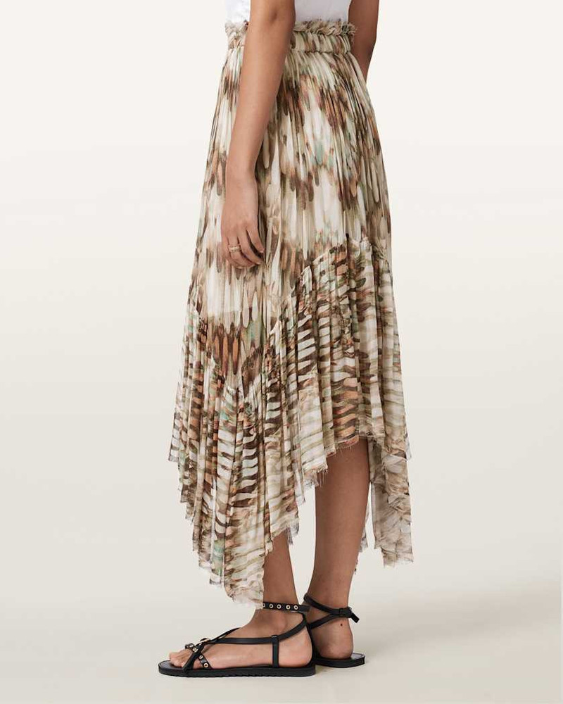 DANAE ASYMMETRIC TIERED MIDI SKIRT 6