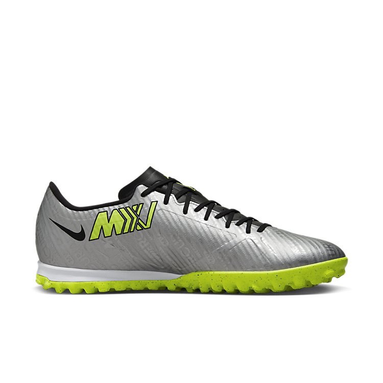 Nike Zoom Vapor 15 Academy TF Turf 'Metallic Silver Volt' FB8396-060 - 3