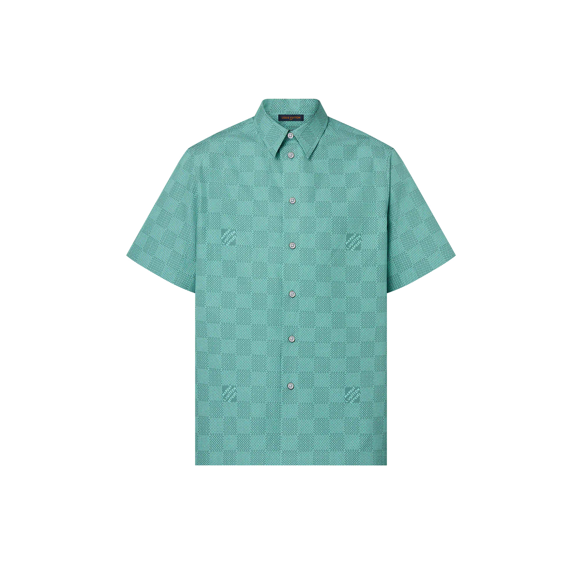 Printed Short-Sleeved Cotton Shirt - 1