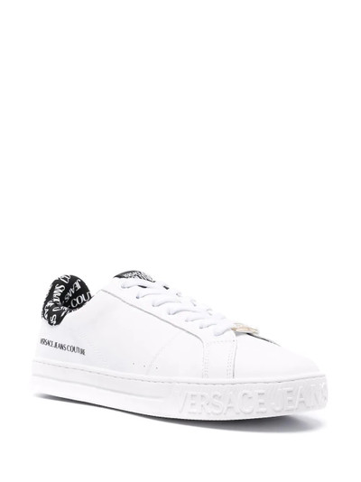 VERSACE JEANS COUTURE logo-patch lace-up sneakers outlook