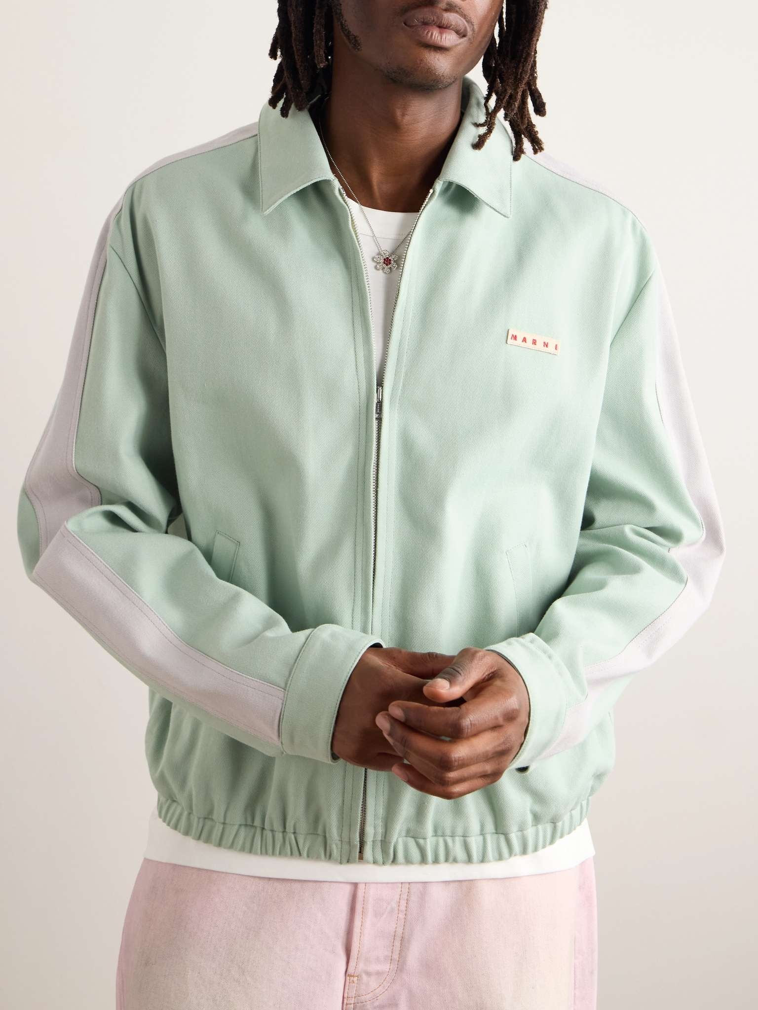 Logo-Appliquéd Cotton-Blend Gabardine Coach Jacket - 4