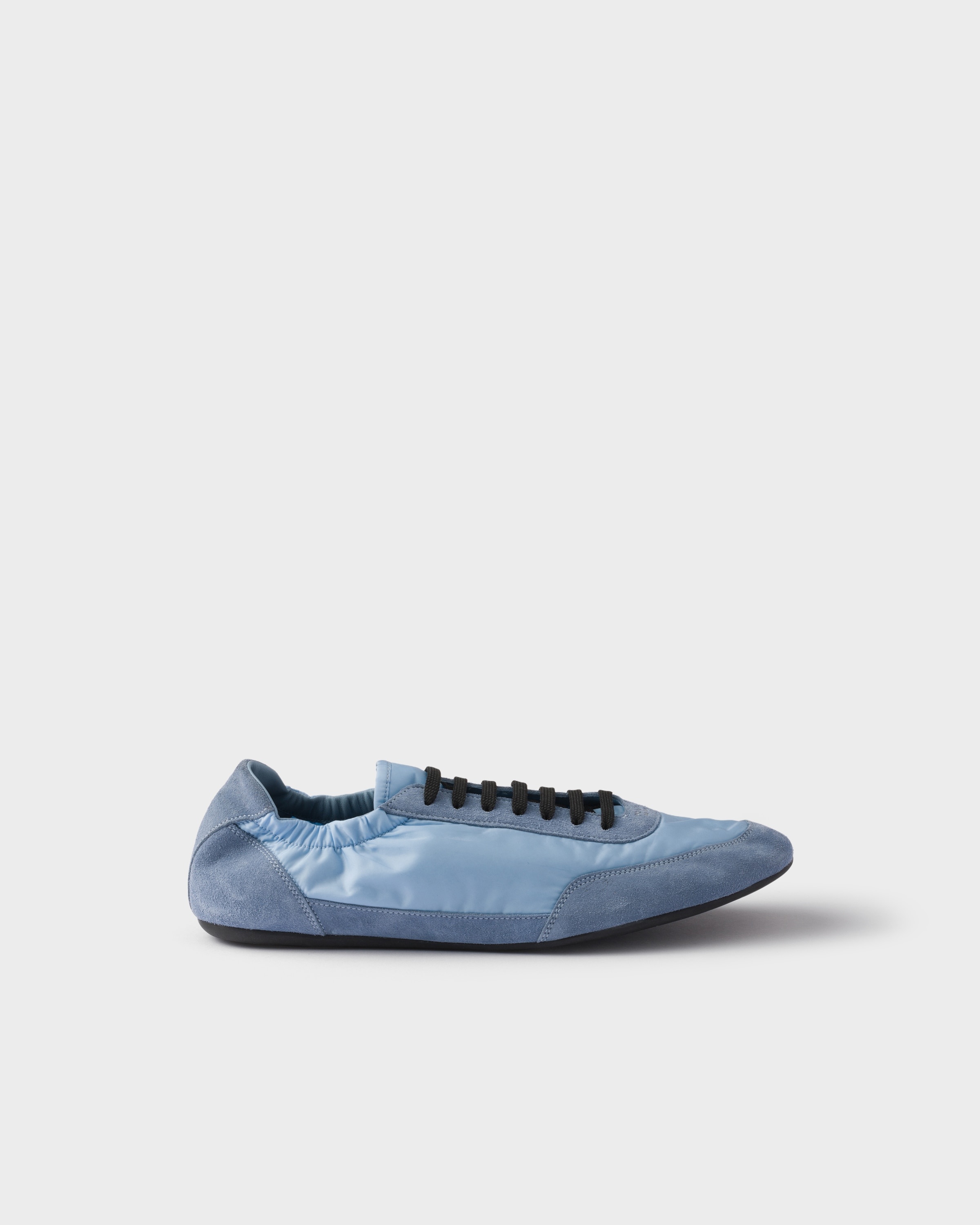 Collapse Re-Nylon and suede elasticized sneakers - 2
