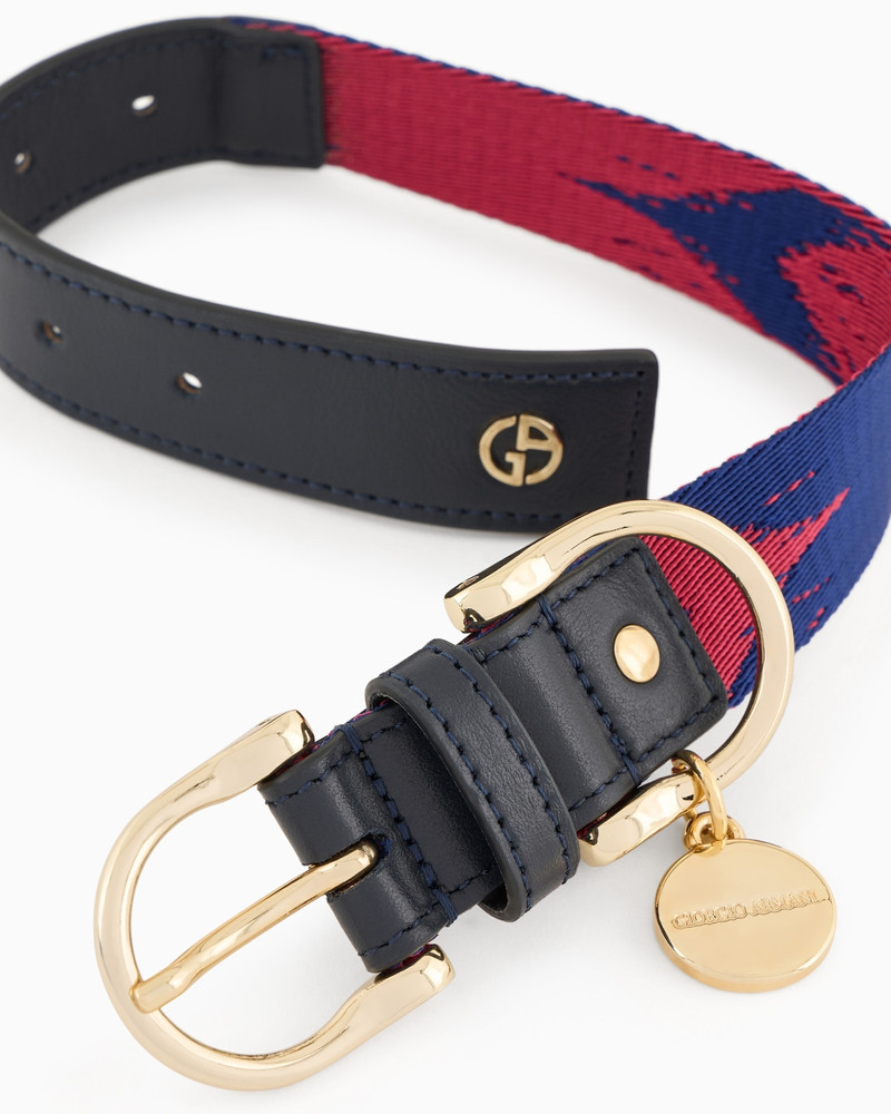 GIORGIO ARMANI Poldo X Giorgio Armani leather collar outlook