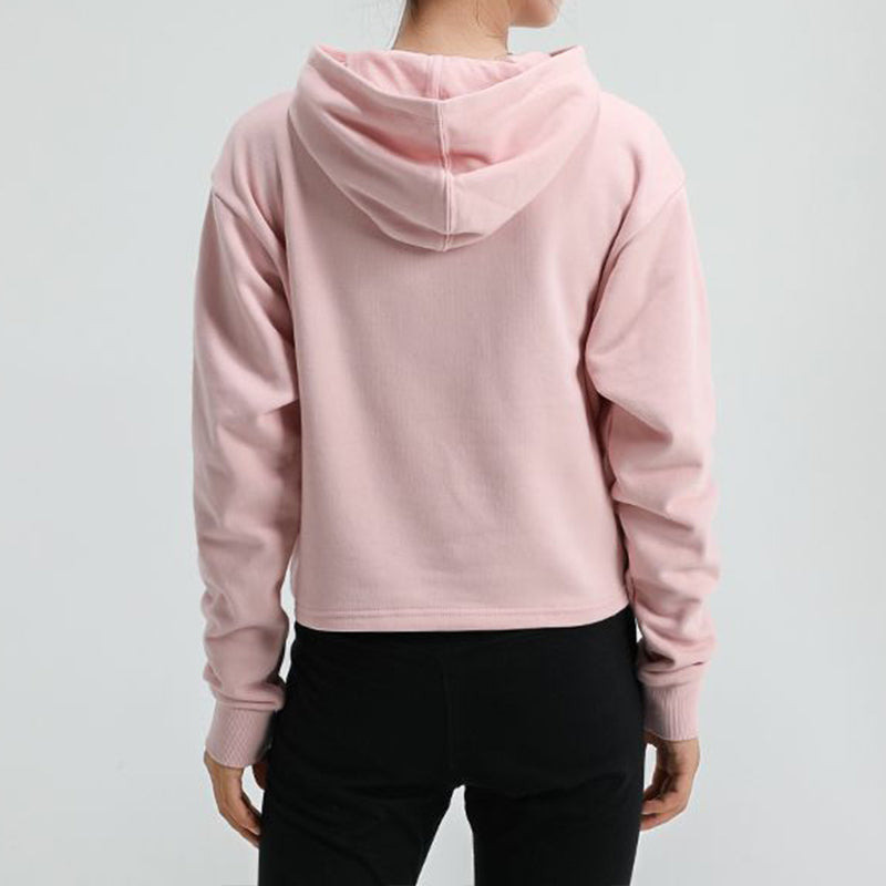 (WMNS) PUMA Amplified Cropped Tr Hoodie 'Pink White' 586592-15 - 4