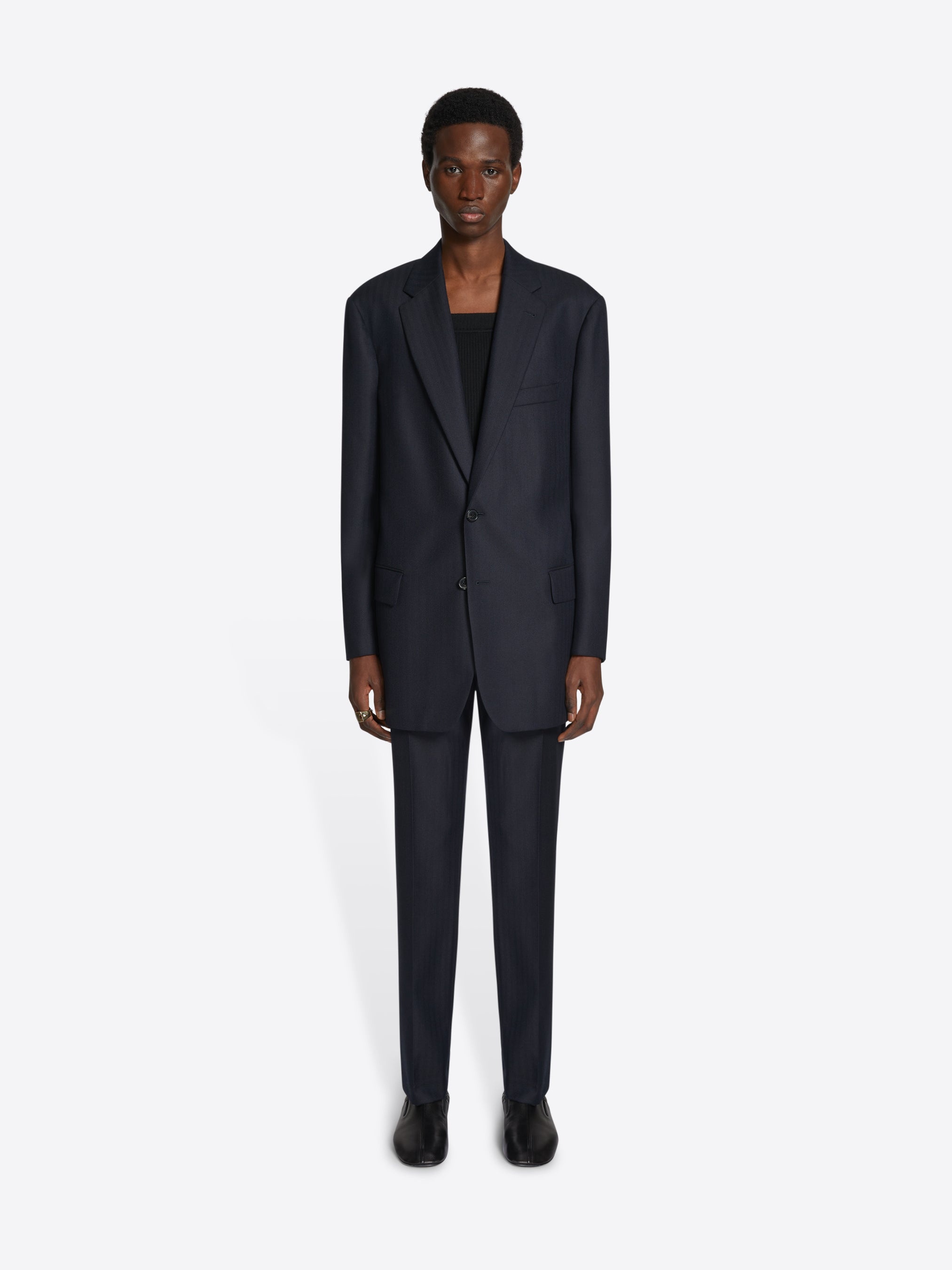 WOOL SLIM FIT PANTS - 2
