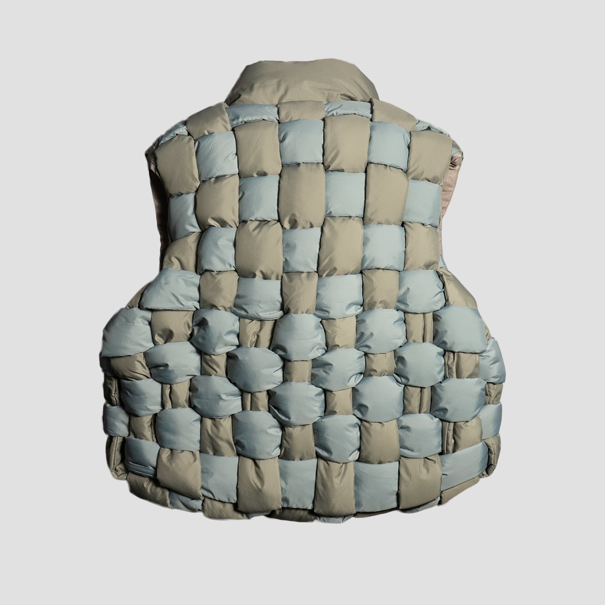 RIP STOP NYLON KEEL-WEAVING VEST - GRAY - 5