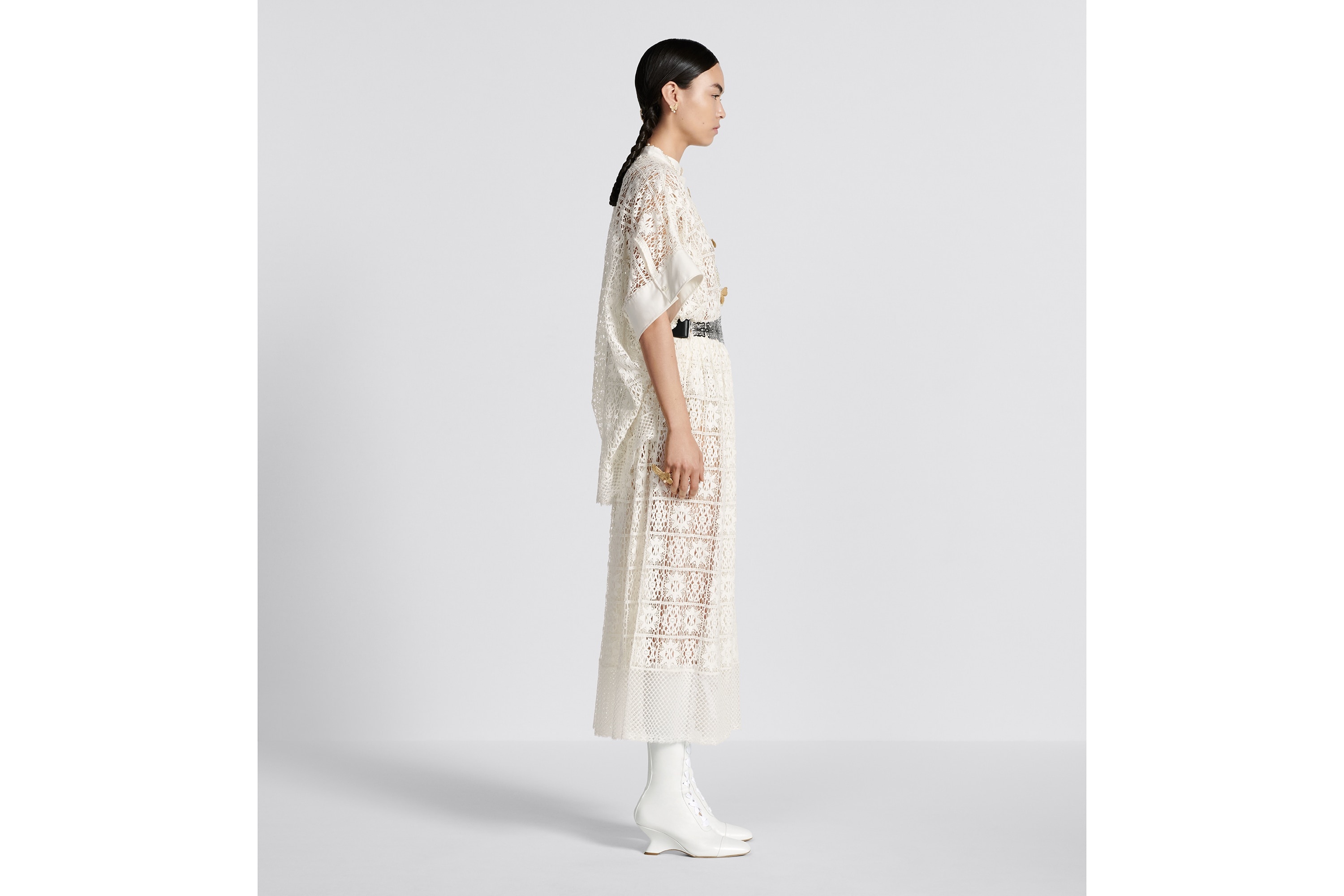 Flared Mid-Length Skirt - 5