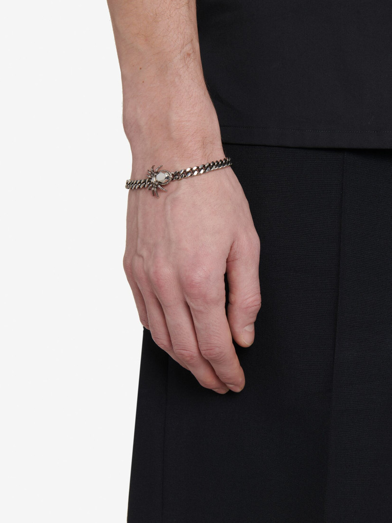 Men's Spider Chain Bracelet in Antique Silver 3