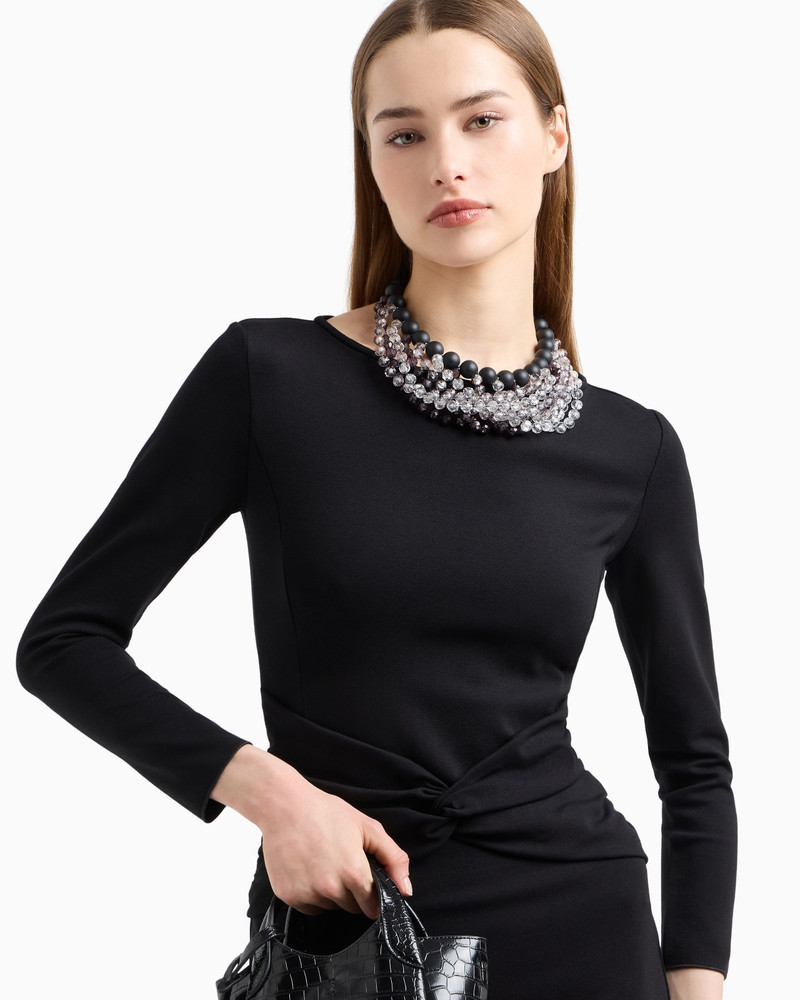 EMPORIO ARMANI MILANO-STITCH TORCHON DRESS outlook