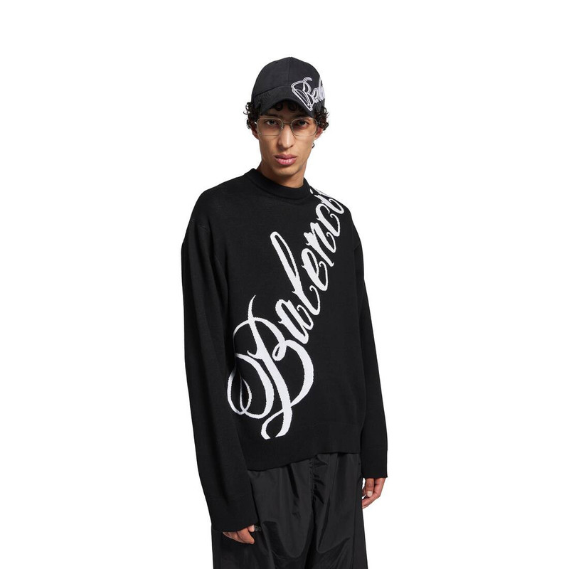 Men's Big B Crewneck in Black/white 5
