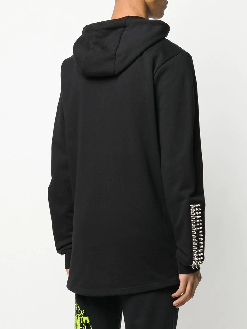 스터드 세부 zipped hoodie 4