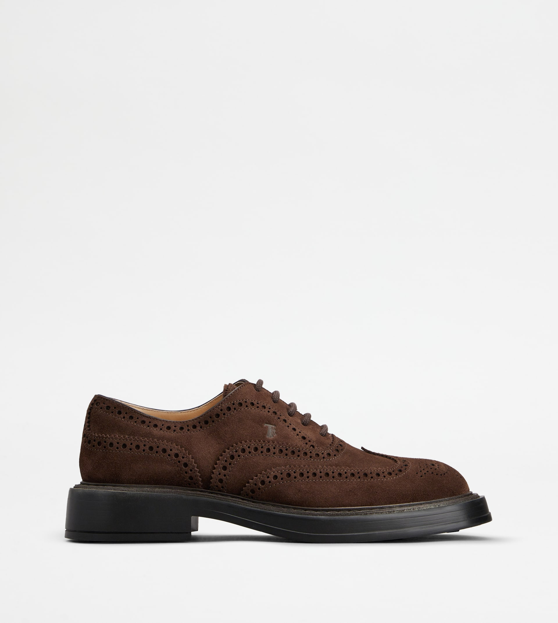 LACE-UPS IN SUEDE - BROWN - 1