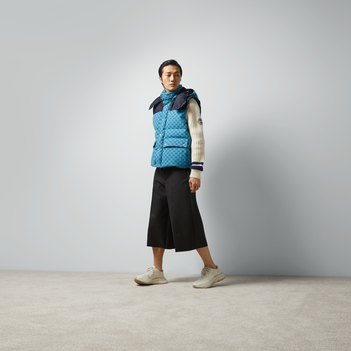 GG canvas down vest - 2
