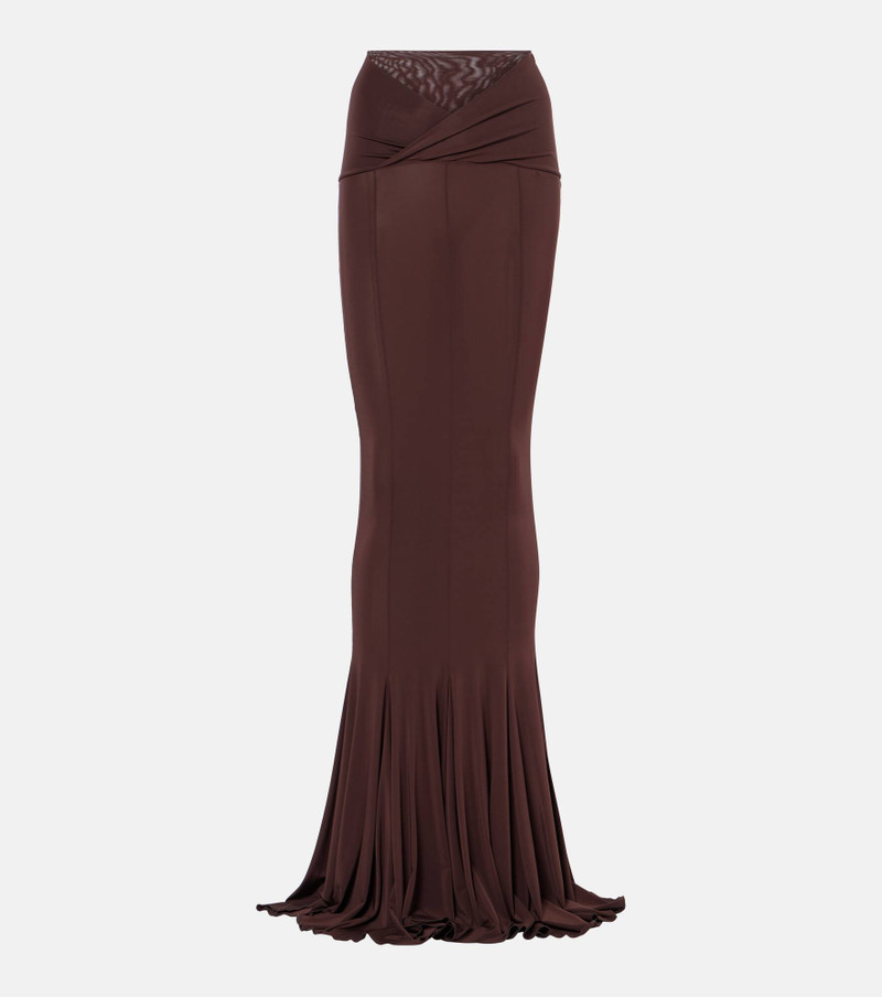 Draped maxi skirt - 1
