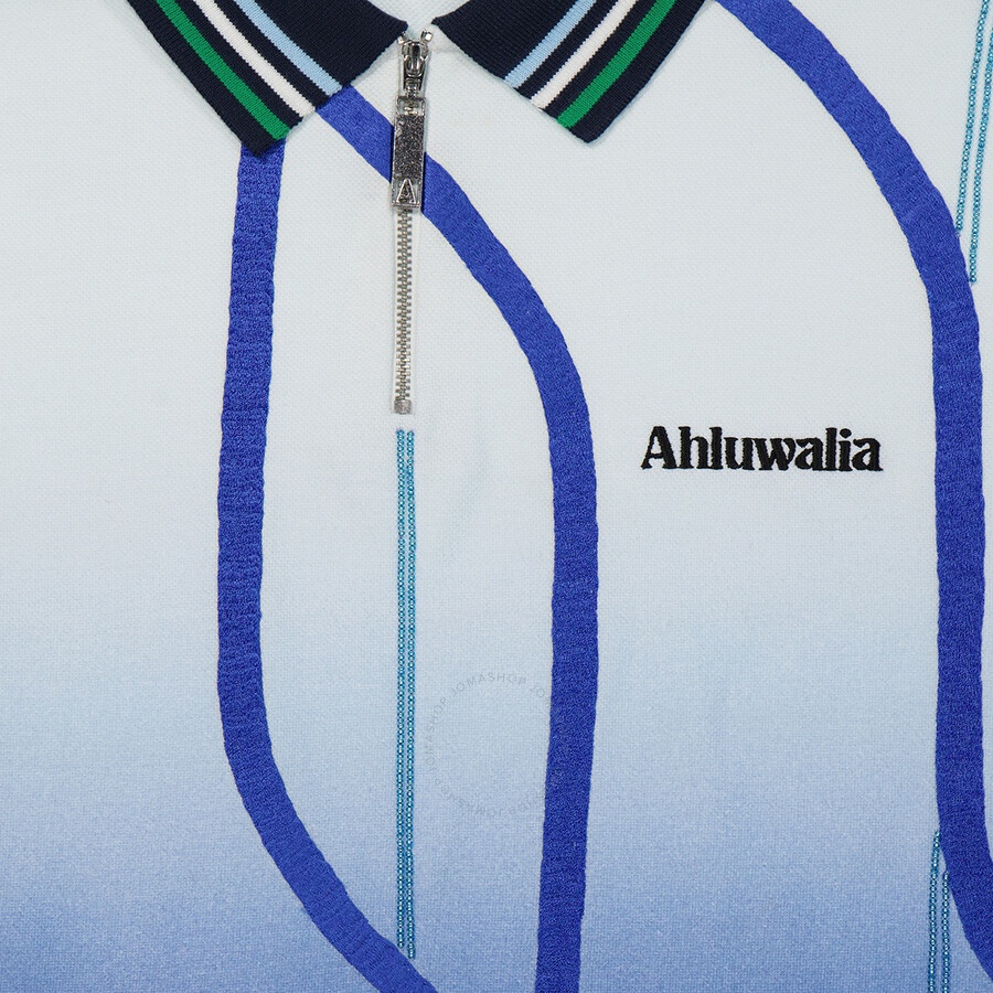 トップス AHLUWALIA Ahluwalia Ahluwalia Men's Zig Zag Cotton Oversized Shirt
