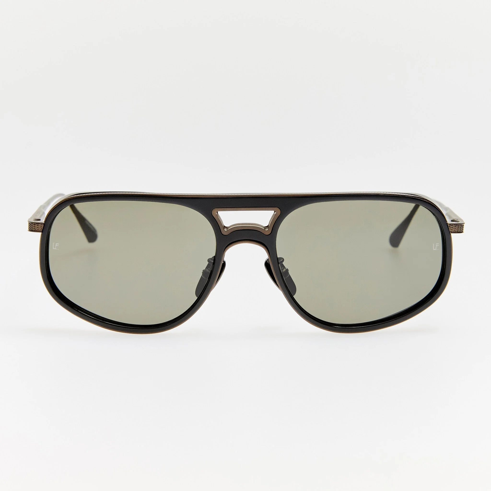 Calder Sunglasses in Matt Black Nickel - 1