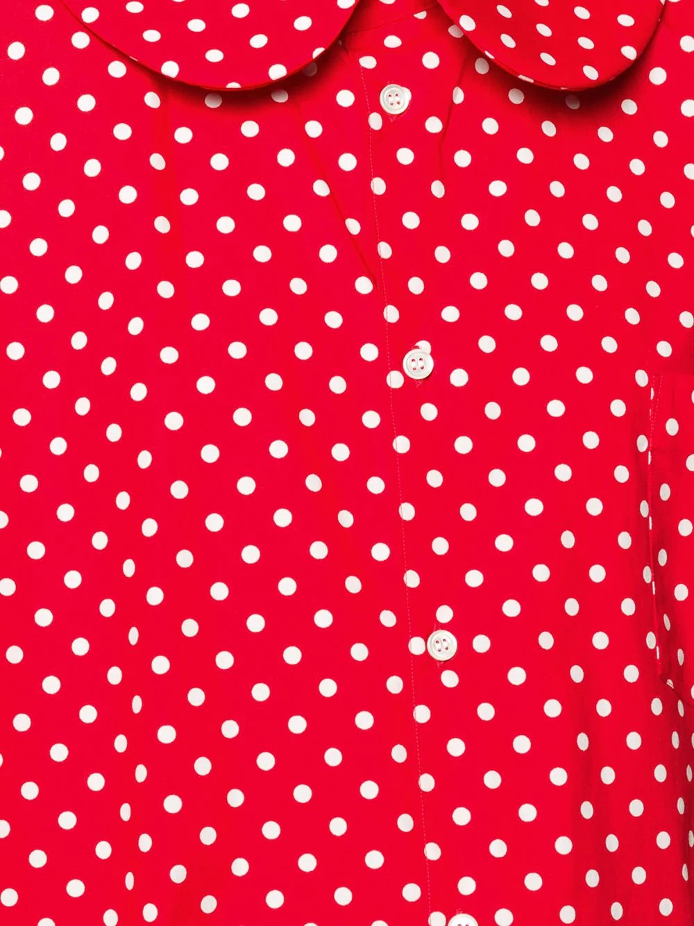 polka dot print shirt - 5